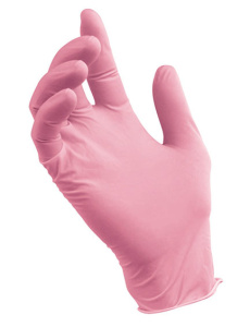 Style Nitril Перчатки нитриловые, р-р M, светло-розовые, 50 пар