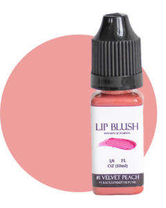 LIP BLUSH Пигмент для губ №1 Velvet peach  (Бархатный персик), 10 мл