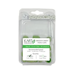 Одноразовый колпачок для педикюра (КОРУНД), 10 мм, 80гр, 25шт KART