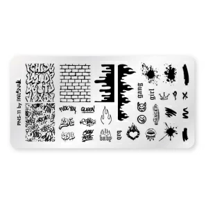 Пластина для стемпинга PNS-11 (6*12 см) ParisNail