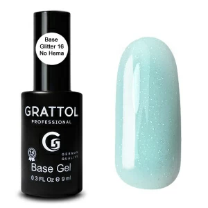 Grattol Rubber Base Glitter 16
