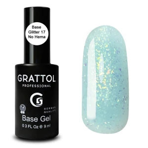Grattol Rubber Base Glitter 17