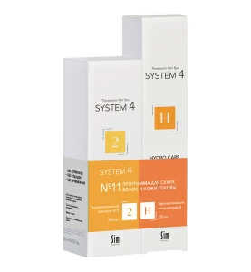 System 4 Программа №11 для сухих волос и кожи головы (Шампунь №2, 250 мл + Кондиционер &quot;Н&quot;, 150 мл)