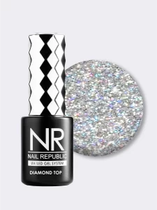 Топ NR DIAMOND TOP №6 с шиммером GLOSS, 10 мл