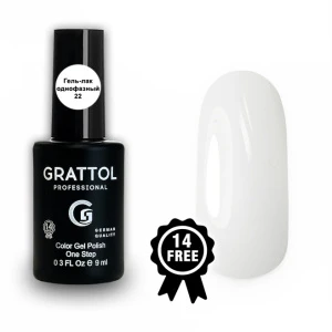 Grattol Гель-лак однофазный One Step 22 Milk, 9 мл