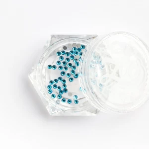 1101 Стразы стеклянные Capri Blue SS4 (1,5 мм), 100 шт