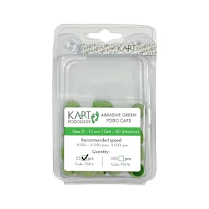Одноразовый колпачок для педикюра (КОРУНД), 10 мм, 80гр, 25шт KART