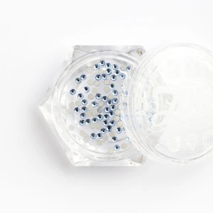 1118 Стразы стеклянные Light Blue SS3 (1,3 мм), 100 шт