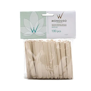 Шпатели деревянные "средние" ITALWAX, 100 шт