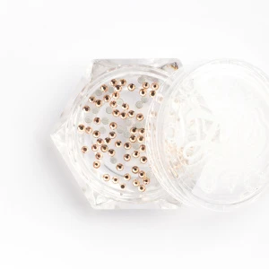 1114 Стразы стеклянные Champagne SS3 (1,3 мм), 100 шт