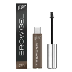 BRONSUN Гель для бровей оттеночный, коричневый, 5 г