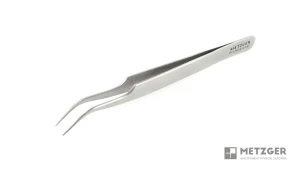 METZGER Пинцет PT-6521-D острый с углом, матовый, 11,7 см