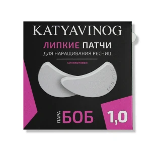 KATYA_VINOG Липкие силиконовые патчи белые БОБ 1,0 мм, 1 пара