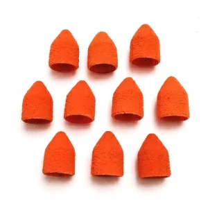 Колпачки для педикюра (конус) Lukas 10 мм 80 грит, 5 шт