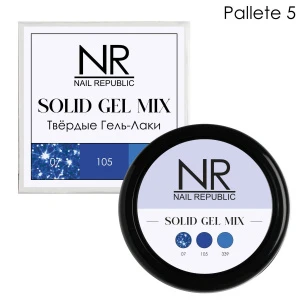 Твердый гель-лаки SOLID GEL MIX, Pallet 05 (flash 07,105,339)