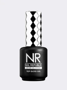 Топ NR TOP GLOSS GEL с липким слоем, 15 мл