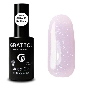Grattol Rubber Base Glitter 12