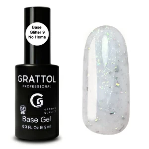 Grattol Rubber Base Glitter 9