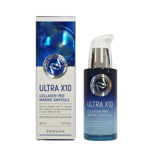 ENOUGH Сыворотка увлажняющая для лица с коллагеном Ultra X10 Mask Collagen Pro Marine Ampule, 30 мл