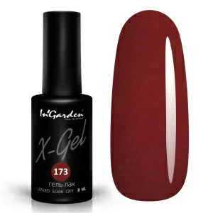 Гель-лак X-Gel №173 Глубокий красно-бордовый оттенок