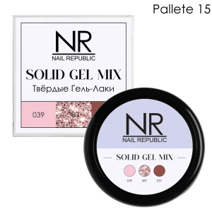 Твердый гель-лаки SOLID GEL MIX, Pallet 15 (039, 387, 057)
