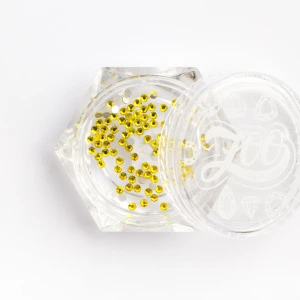 1102 Стразы стеклянные Citrine SS3 (1,3 мм), 100 шт