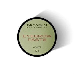 BRONSUN Паста для бровей, цвет белый, 10 г
