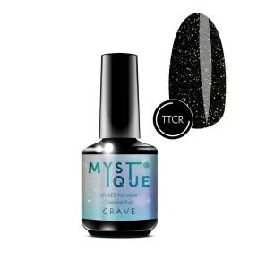 Мерцающее финишное покрытие без ЛС Mystique "Crave", 15 мл