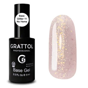 Grattol Rubber Base Glitter 11
