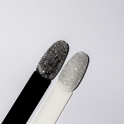 1601 Светоотражающий глиттер "Светлячок", 1 гр светлое серебро