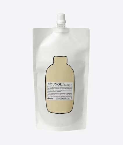 NOUNOU Питательный шампунь для уплотнения волос (рефил), 500 мл