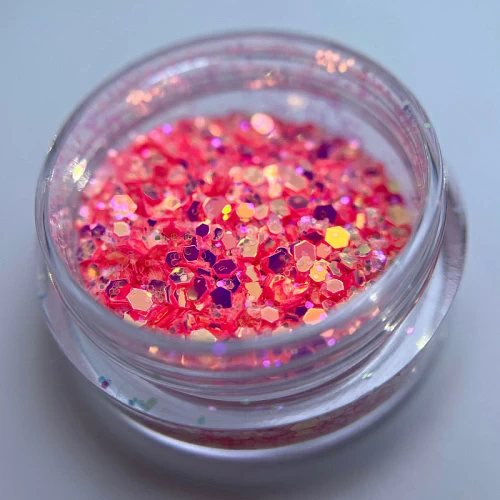 1745 Шестигрнники микс "Крылья феи" флуоресцентные, 2 гр