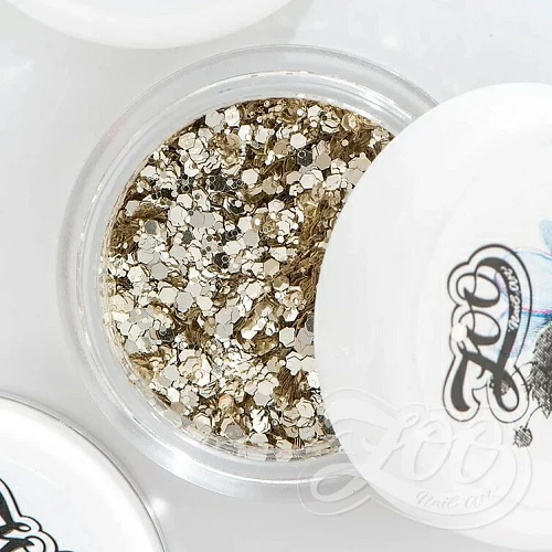 1391 Шестигранники микс "Диско соты", 2 гр