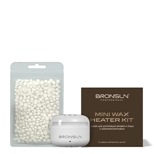 BRONSUN Набор для депиляции бровей с мини-воскоплавом