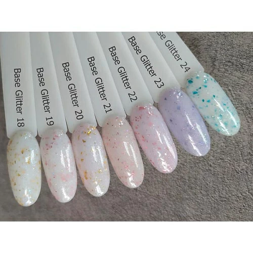 Grattol Rubber Base Glitter 23, 9 мл