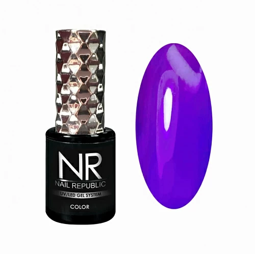 Гель-лак витраж NR-555 фиолетовый, 10 мл