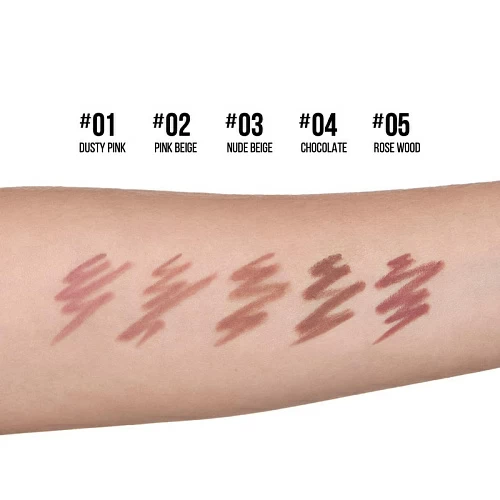 PRO Карандаш ультрастойкий для губ Lip contour 01 пыльно-розовый