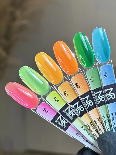 Гель-лак витраж NR-561 травяной, 10 мл