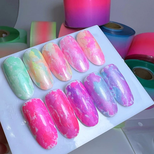 1695 Фольга переводная "Неон" 4*50 см