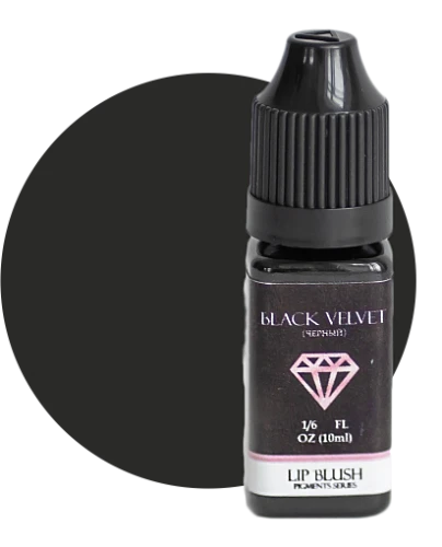 LIP BLUSH Пигмент для век Black velvet (Черный), 10 мл