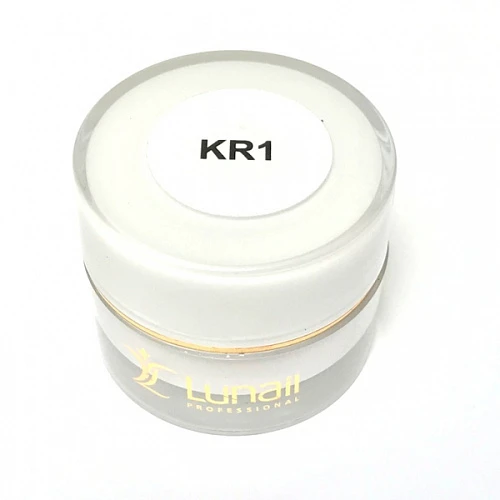 Гель-краска белая "KR1" (без липкого слоя), 5 мл