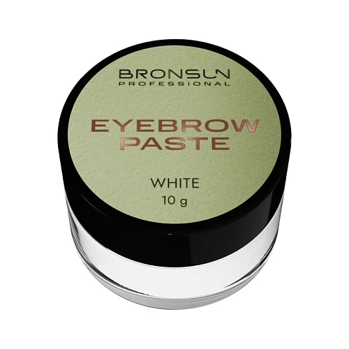 BRONSUN Паста для бровей, цвет белый, 10 г