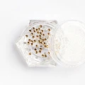 1121 Стразы стеклянные Topaz SS4 (1,5 мм), 100 шт