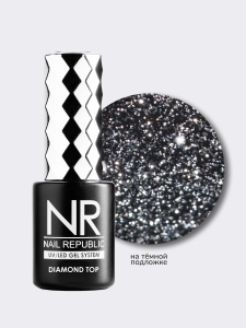 Топ NR DIAMOND TOP №9 FLESH Светоотражающий, 10 мл