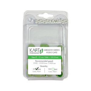 Одноразовый колпачок для педикюра (КОРУНД), 10 мм, 150гр, 25шт KART