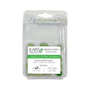 Одноразовый колпачок для педикюра (КОРУНД), 10 мм, 80гр, 25шт KART