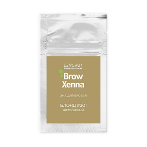 Хна для бровей BrowHenna Блонд #201, жемчужный, (саше-рефилл), 6 гр