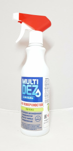 МультиДез-Тефлекс для дезинфекции и мытья поверхностей ЯБЛОКО (триггер), 1000 мл (м)