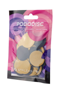 STALEKS Сменные файлы для педикюрного диска Pododisc XS 320 грит, 50 шт