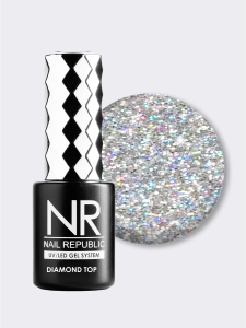 Топ NR DIAMOND TOP №6 с шиммером GLOSS, 10 мл